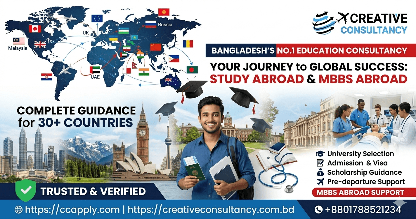 Creative Consultancy – The No.1 Education Consultancy in Bangladesh for Study Abroad & MBBS Abroad