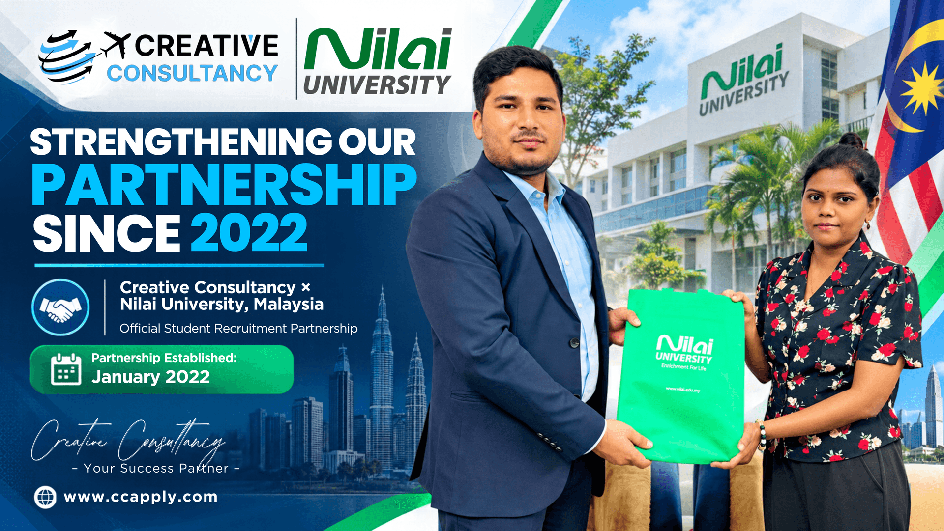 Creative Consultancy Strengthens Its Recruitment Partnership with Nilai University, Malaysia
