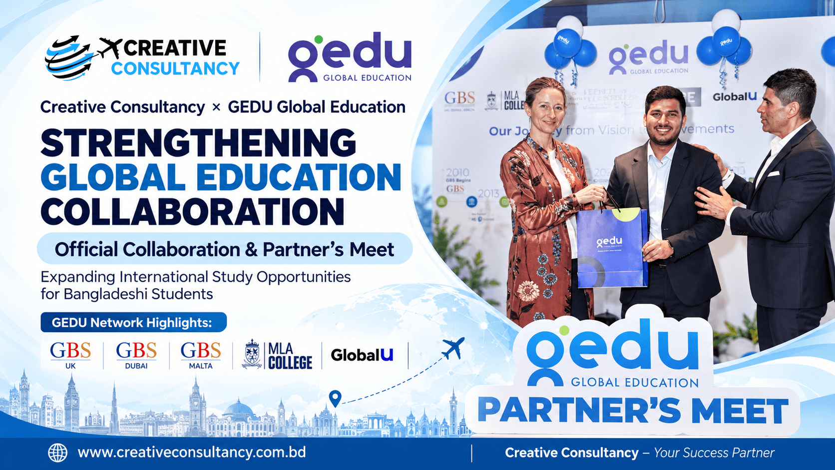 Creative Consultancy Strengthens Collaboration with GEDU Global Education to Expand International Study Opportunities