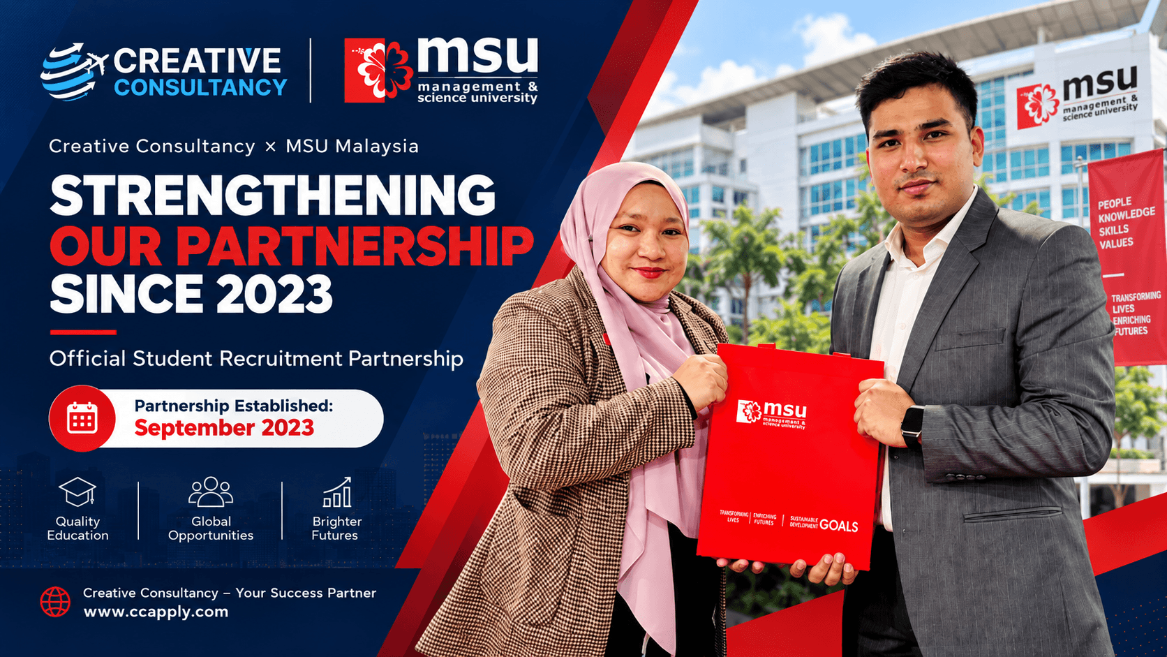 Creative Consultancy Strengthens Its Recruitment Partnership with Management & Science University (MSU), Malaysia
