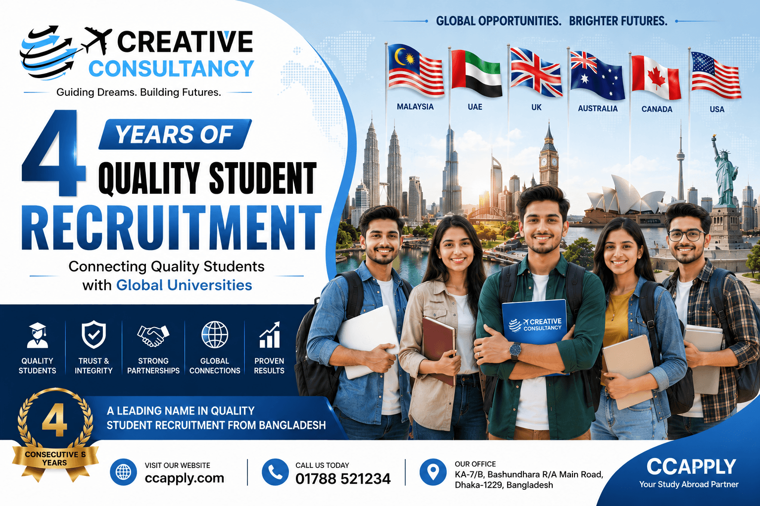 Creative Consultancy (CCApply): Four Consecutive Years of Connecting Quality Students with Global Universities