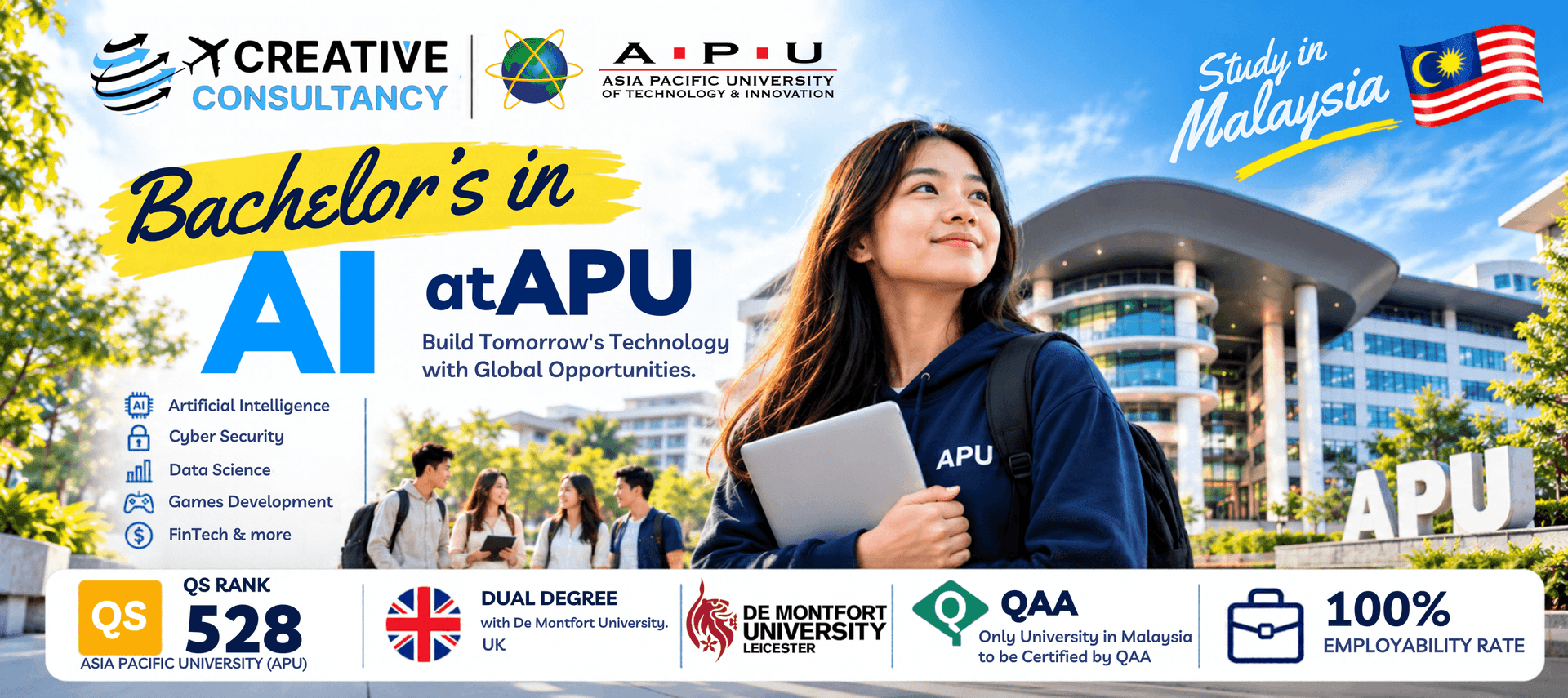Study at APU Malaysia: Global Recognition, Career Opportunities & a Future in Artificial Intelligence