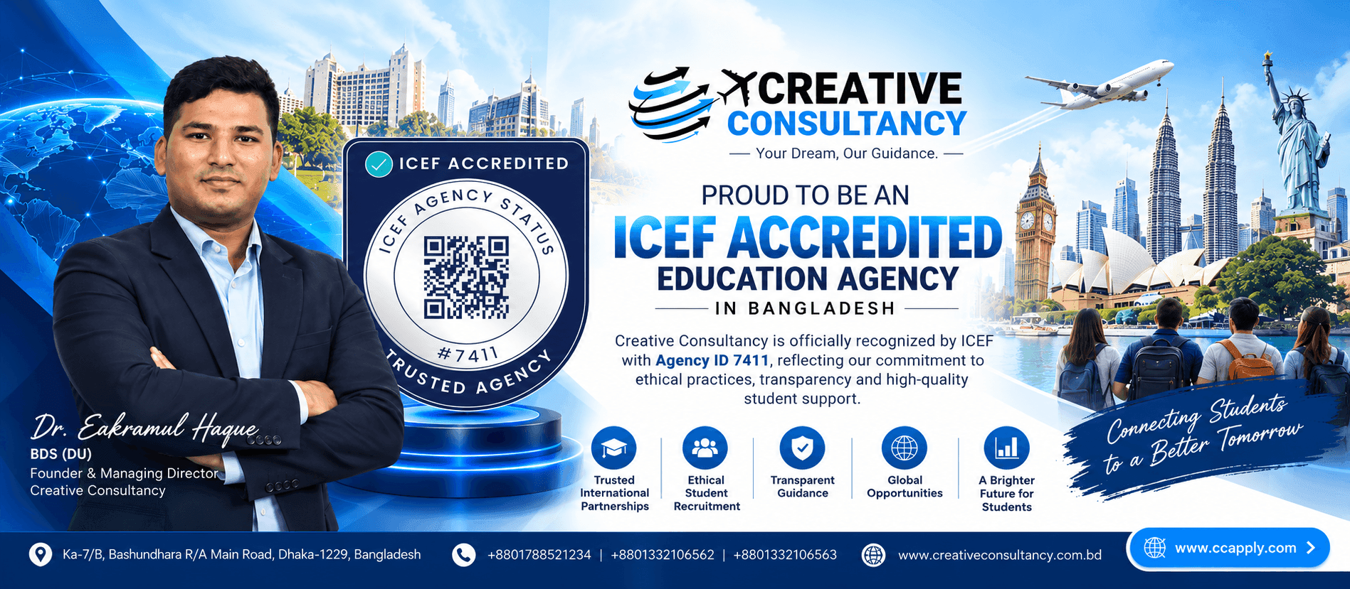 Creative Consultancy Achieves ICEF Accreditation: Building Trust in International Education Since 2021