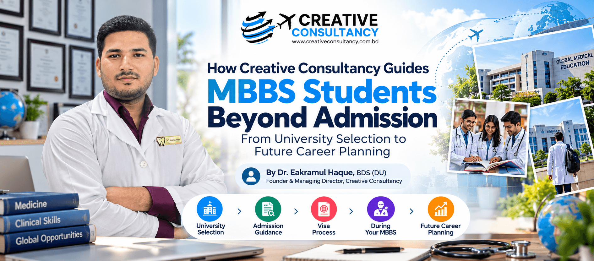 How Creative Consultancy Guides MBBS Students Beyond Admission: From University Selection to Future Career Planning